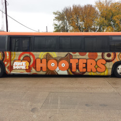 Hooters Bus Wrap Dallas, TX