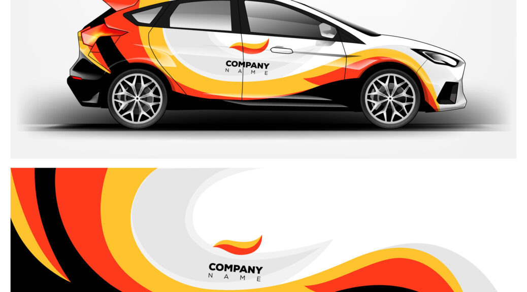 Car Wrap with a spot for your company Logo
